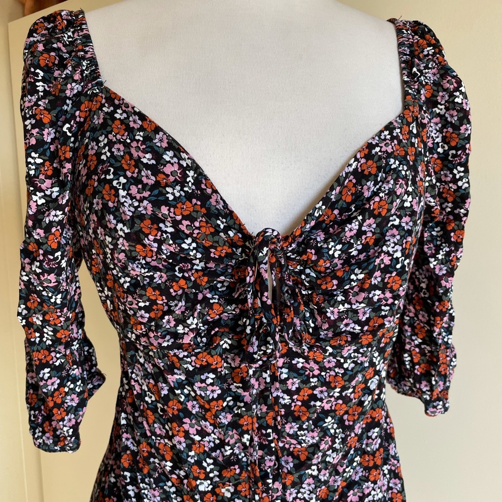 XL Wild Fable Floral ditsy print target dress 60s mod atomic go go retro style